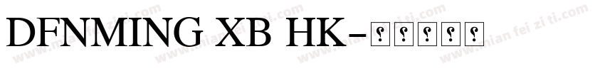 DFNMING XB HK字体转换